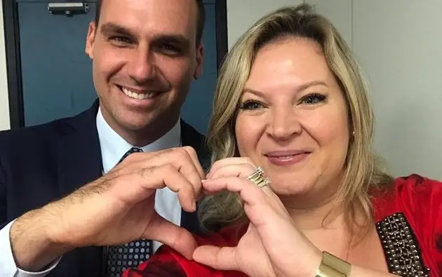 Eduardo Bolsonaro e Joice Hassellmann