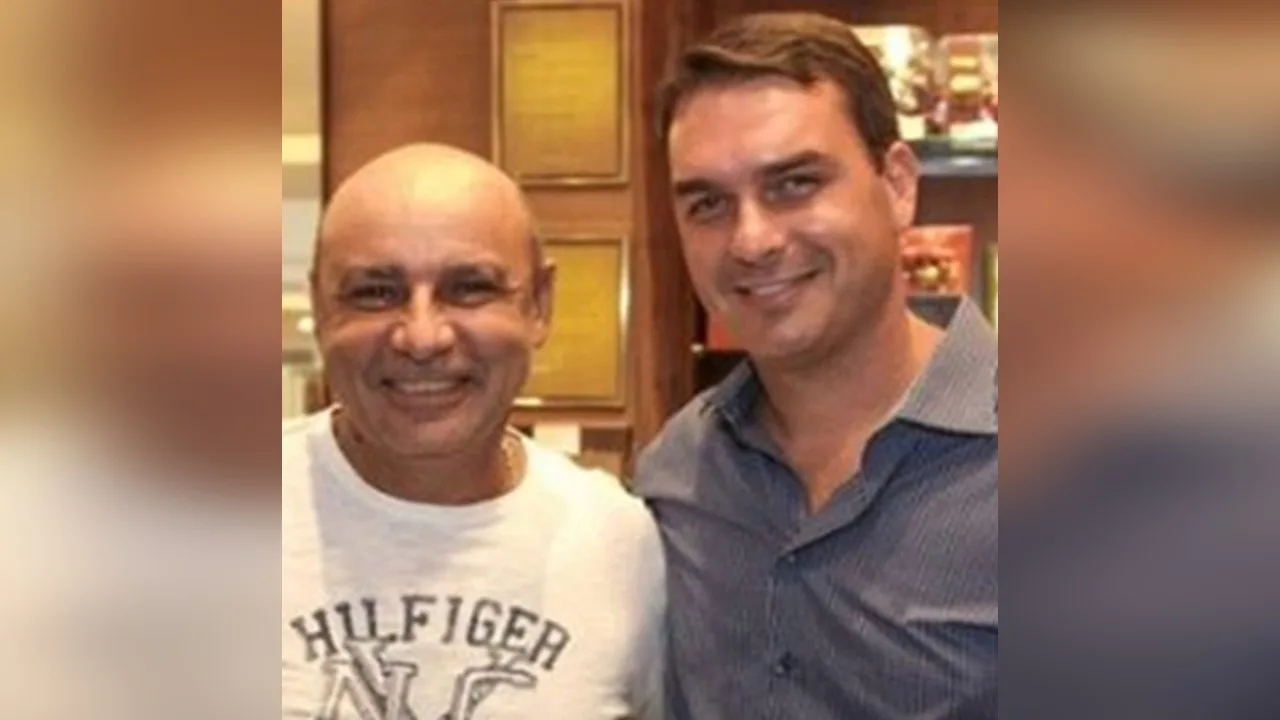 Fabrício Queiroz e Flávio Bolsonaro