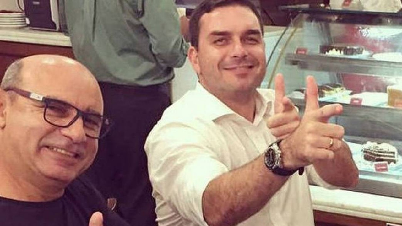 Flávio Bolsonaro e Fabrício Queiroz