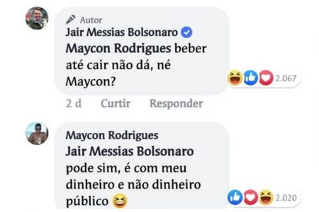 Funcionário público é atacado na internet após resposta de Bolsonaro