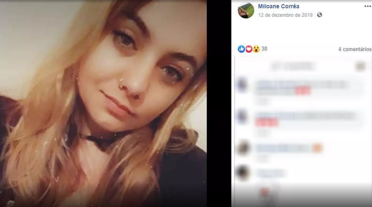 Miloane Corrêa estava desaparecida e foi encontrada morta em Dourado neste sábado — Foto: Reprodução/Facebook 