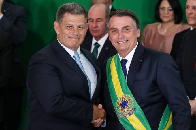 Gustavo Bebianno e Jair Bolsonaro (Marcos Cintra/PR)