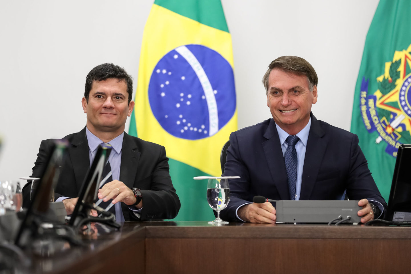 Sergio Moro e Jair Bolsonaro
