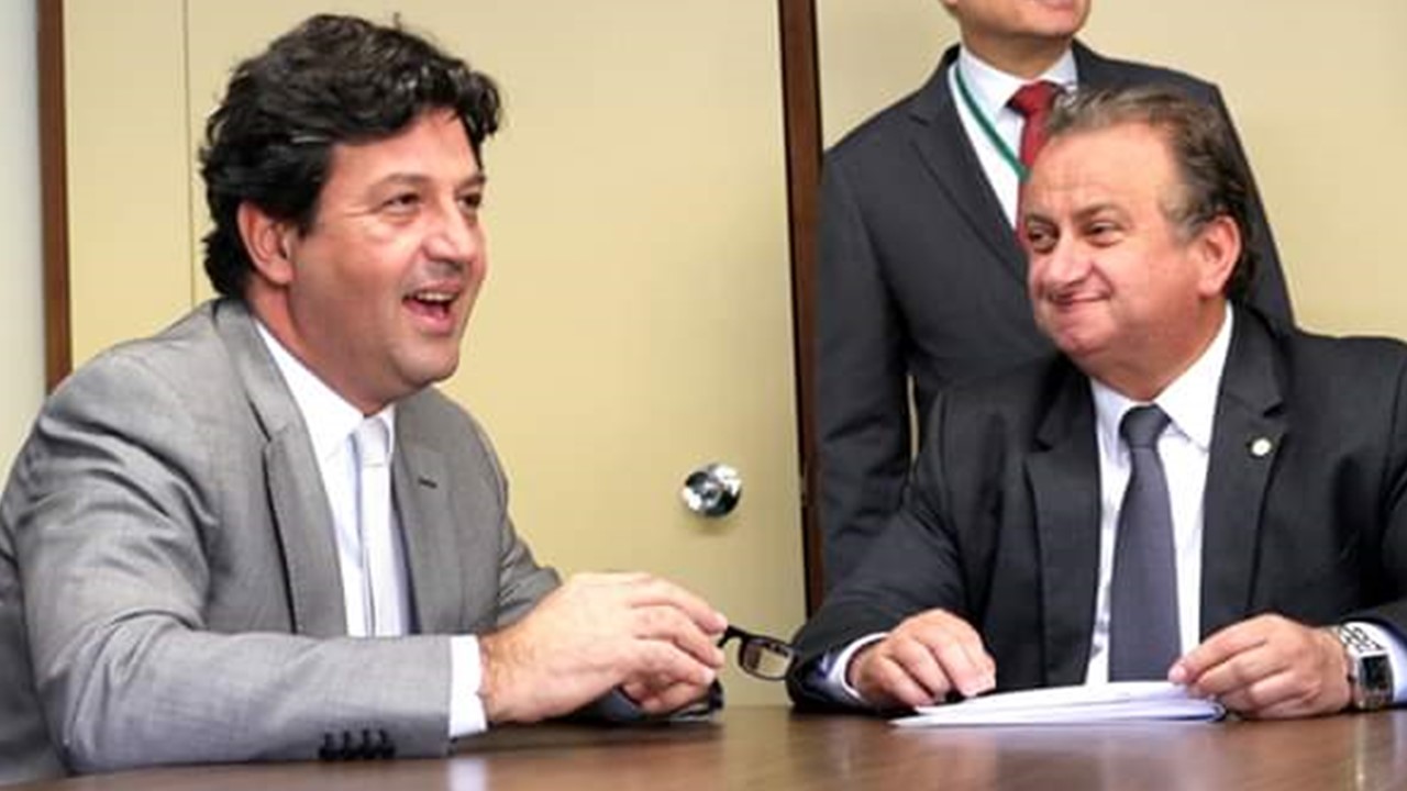 Ministro da Saúde Luiz Henrique Mandetta e Deputado Federal Miguel Lombardi