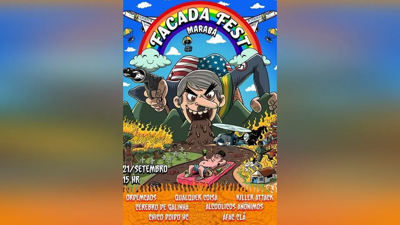 MPF denuncia o coletivo punk Facada Fest, de Belém, por cartazes anti-Bolsonaro