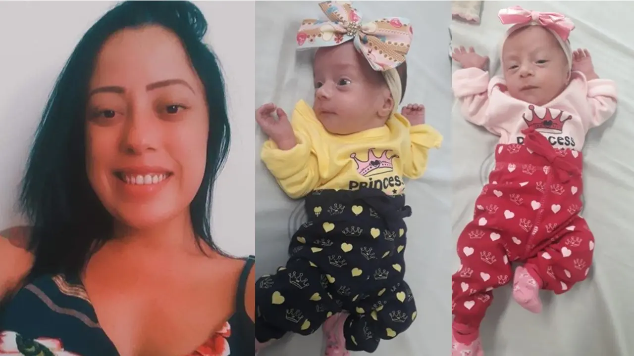 Jovem de 28 anos morre de covid sem conhecer as filhas gêmeas