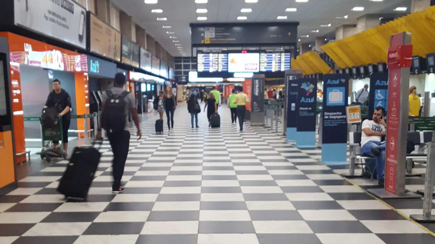 Saguão do Aeroporto de Congonhas, em São Paulo.