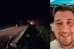 Motorista morre carbonizado em acidente na Rodovia dos Bandeirantes, em Cordeirópolis