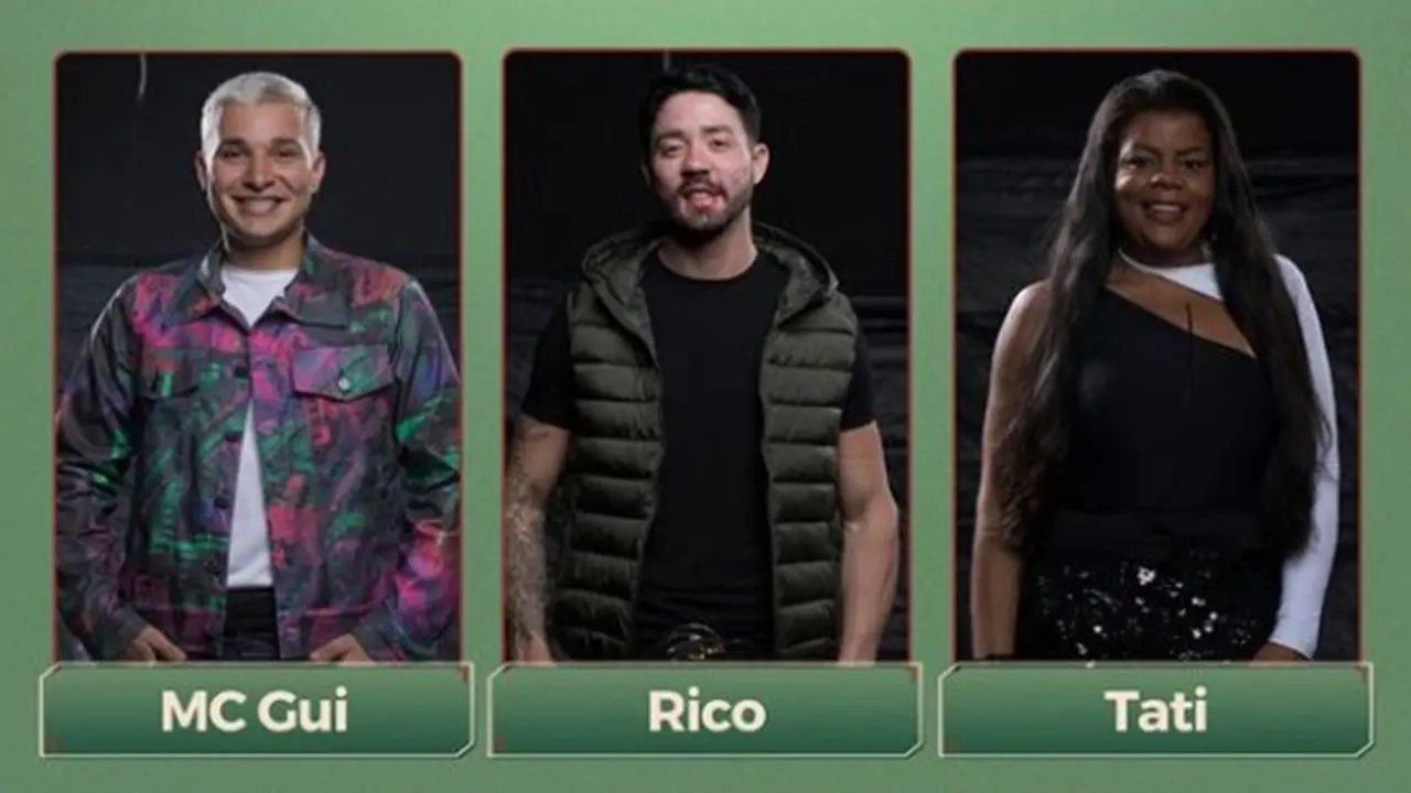 MC Gui, Rico e Tati Quebra Barraco disputam roça em A Fazenda