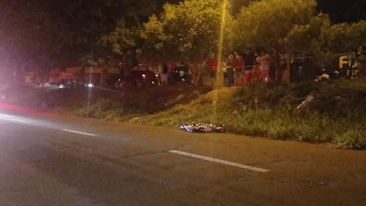 Homem atropelado moto