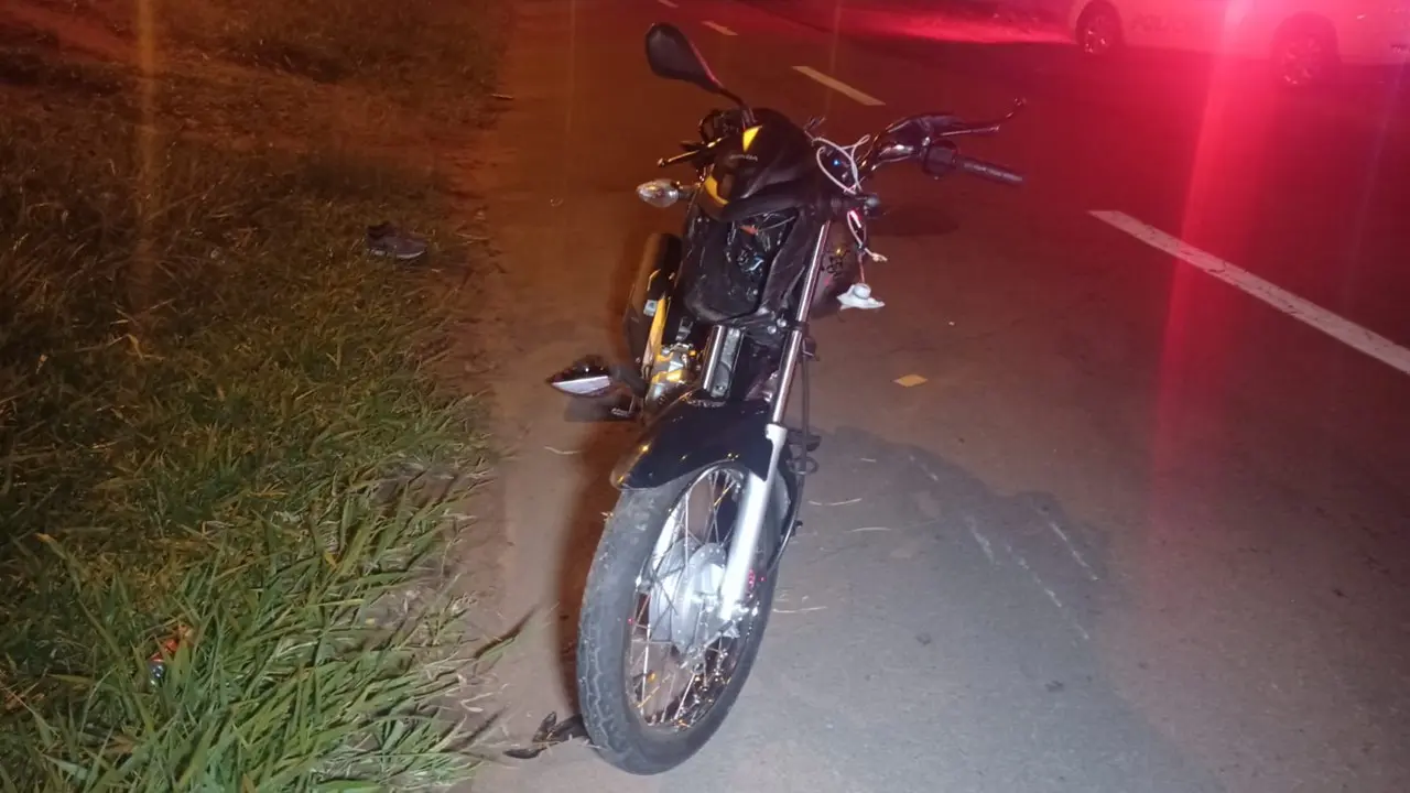 Homem atropelado moto