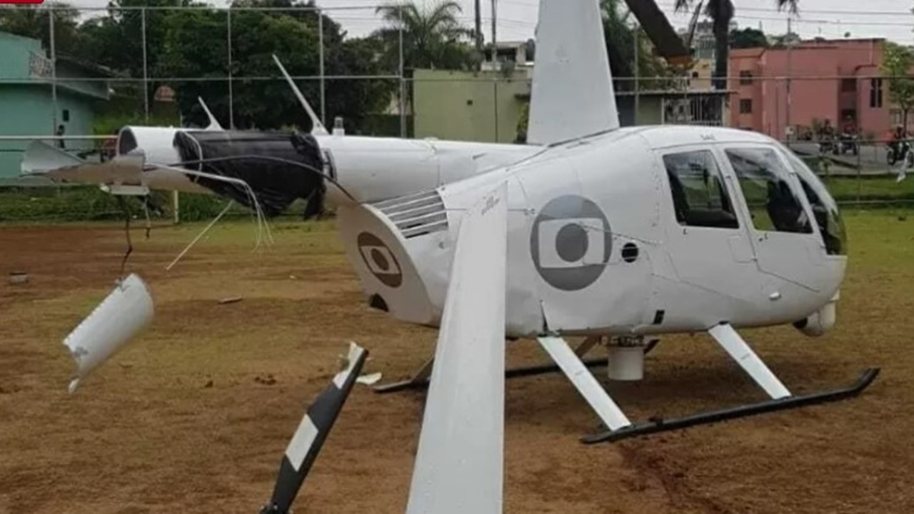 Helicóptero de reportagem da Globo faz pouso forçado em MG