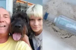Casal irlandês encontra mensagem que garoto dos EUA jogou no mar