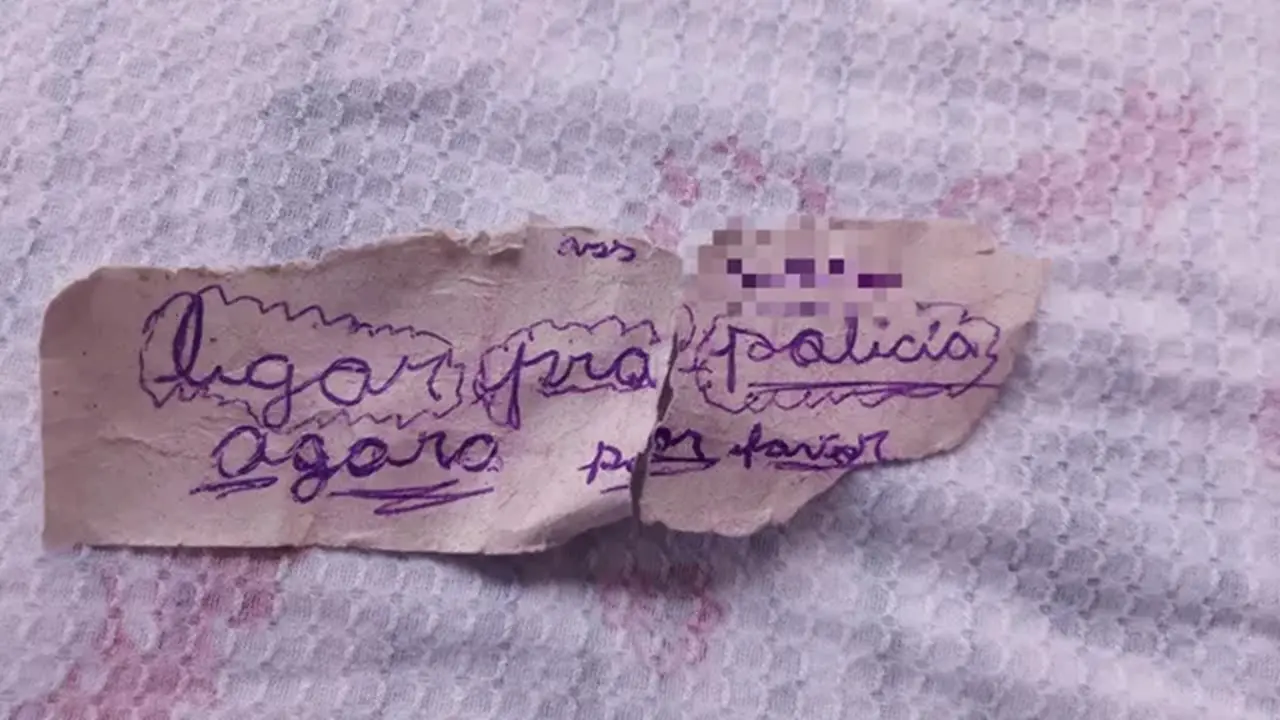 Menina de 11 anos vítima de abuso sexual pede socorro em bilhete