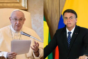 Bolsonaro recebe mensagem do papa Francisco em missa de sétimo dia de sua mãe