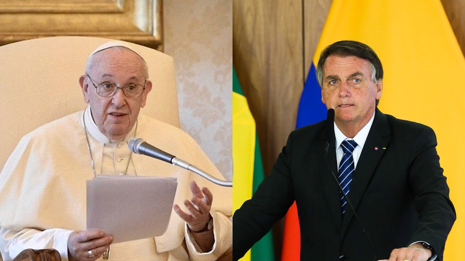 Bolsonaro recebe mensagem do papa Francisco em missa de sétimo dia de sua mãe