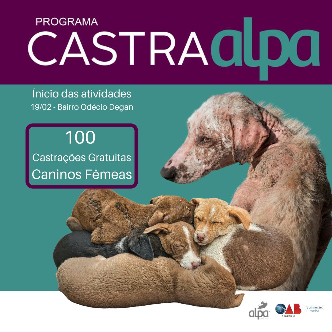 Programa CastraAlpa inicia suas atividades neste sábado (19)