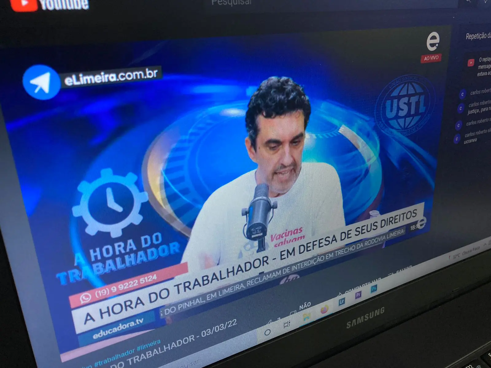 Programa Hora do Trabalhador, da USTL, agora também às segundas, nas plataformas digitais da Educadora