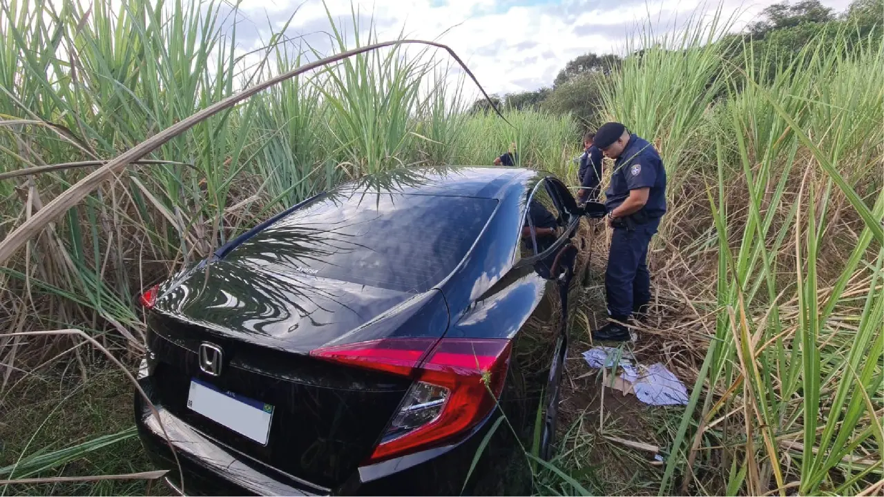 GCM localiza em canavial veículo furtado na última sexta-feira (29) em Limeira