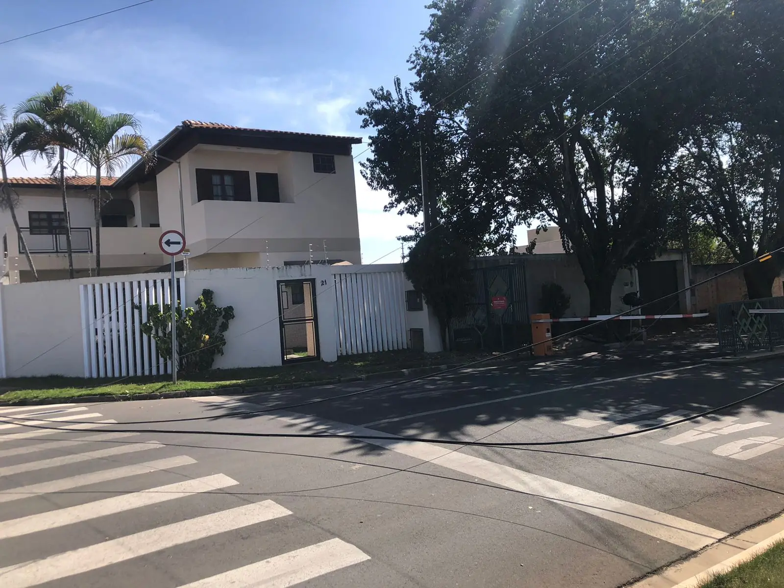 fios derrubados Limeira Parque Egisto Ragazzo