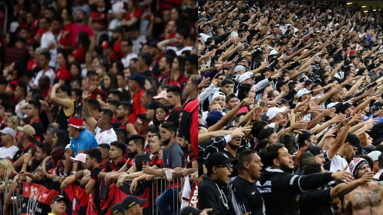 Pesquisa aponta Flamengo e Corinthians com maiores torcidas do país