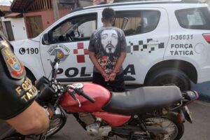 localizou a moto roubada em Iracemápolis