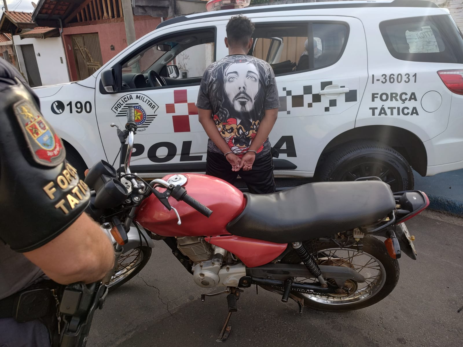 localizou a moto roubada em Iracemápolis