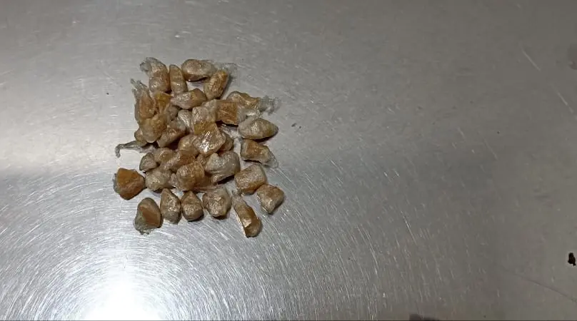 presa por tráfico de drogas