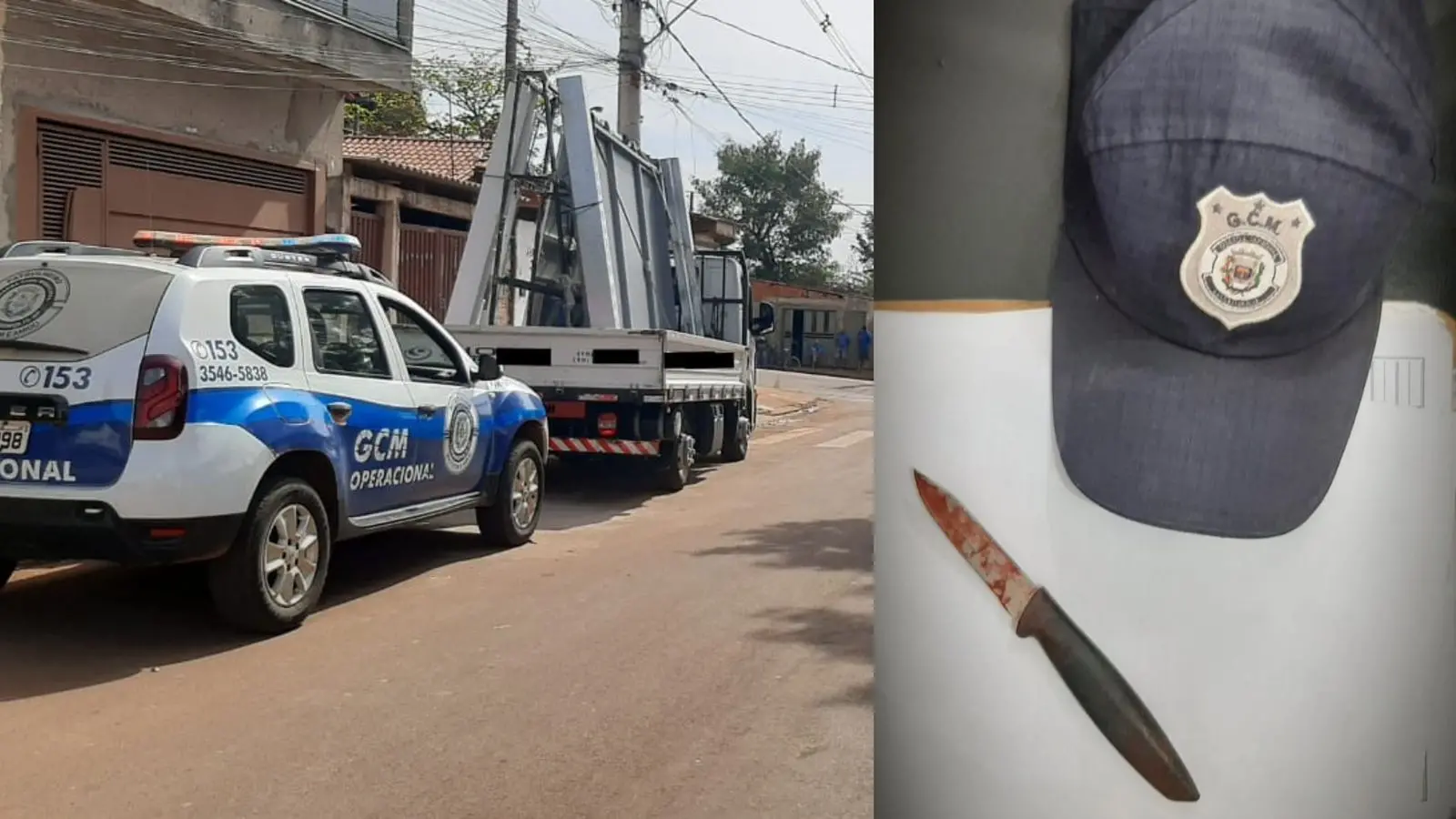 Com caminhão em movimento, briga termina em dois esfaqueados