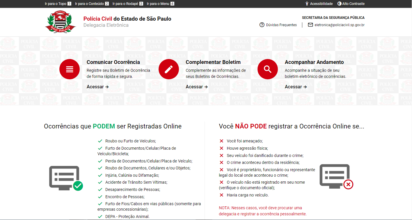 delegacia eletrônica