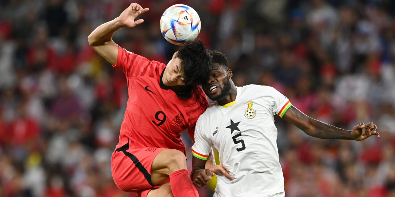 Em jogo com cinco gols, Gana vence Coreia e segue viva por vaga nas oitavas