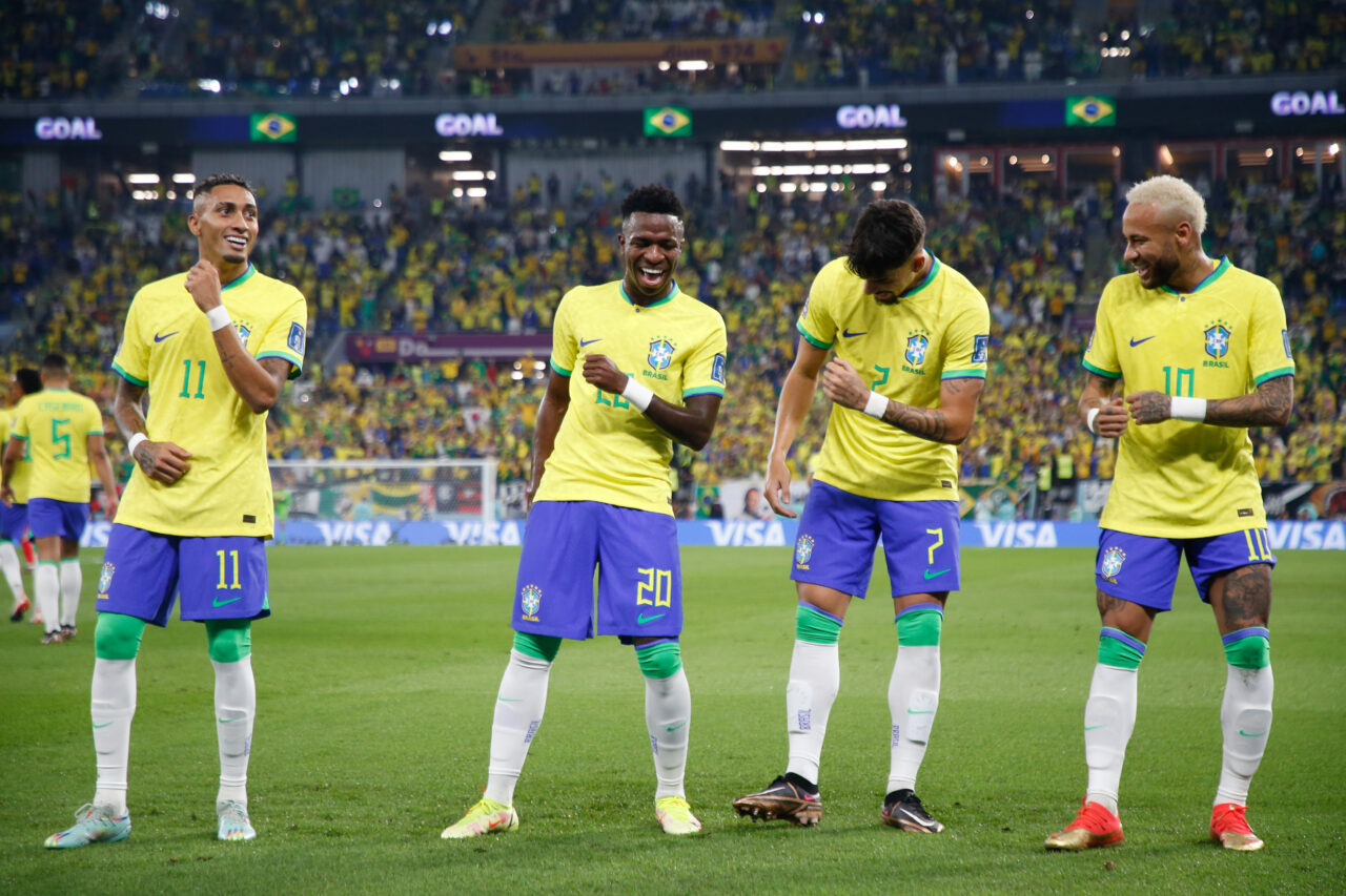 Partida entre Brasil e Coreia do Sul valido pela Copa do Mundo do Catar