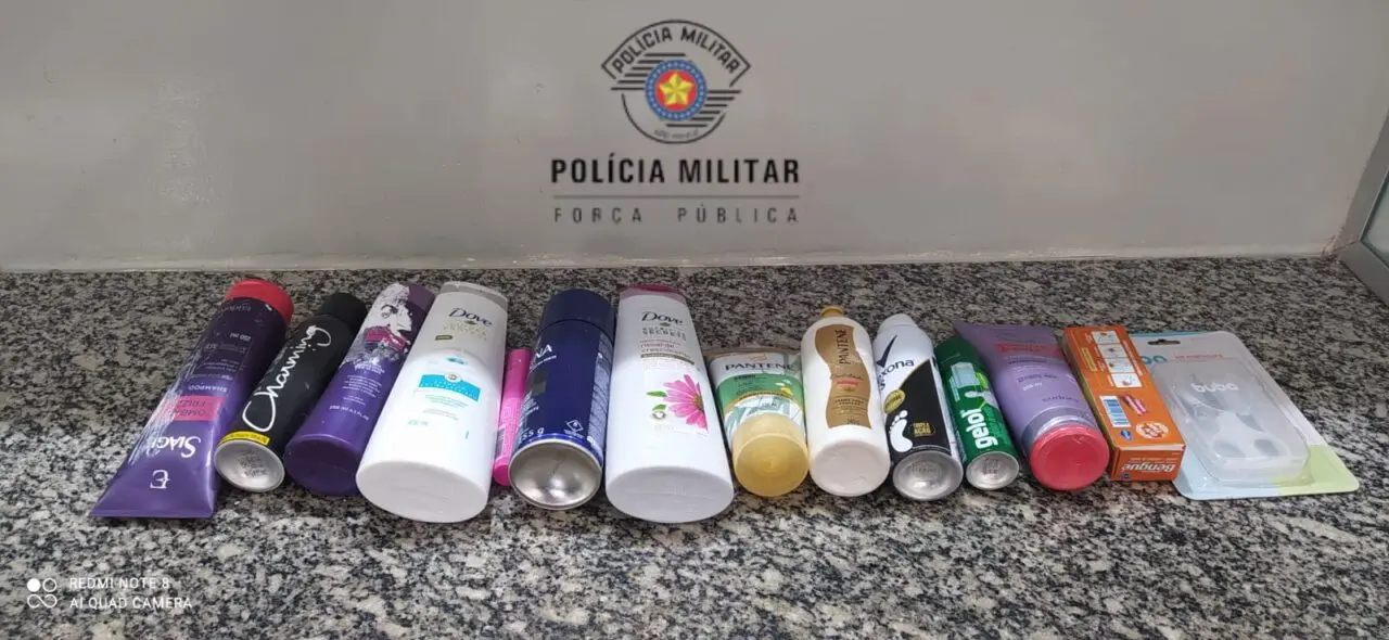 Casal é preso após furtar cosméticos de farmácia na Av. Rio Claro, em Limeira