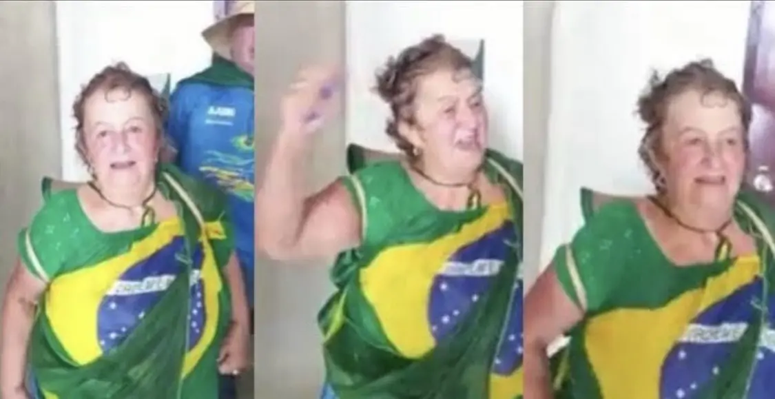 Em Santa Catarina, foi presa Maria de Fátima Mendonça Jacinto Souza, de 67 anos, conhecida nas redes como Fátima de Tubarão. Ela aparece em imagens dentro do Palácio do Planalto.