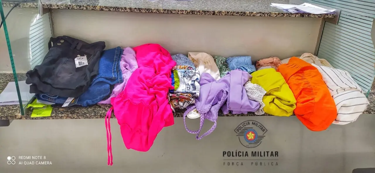 Ladrão é preso pela PM após furtar loja de roupas no Centro de Limeira