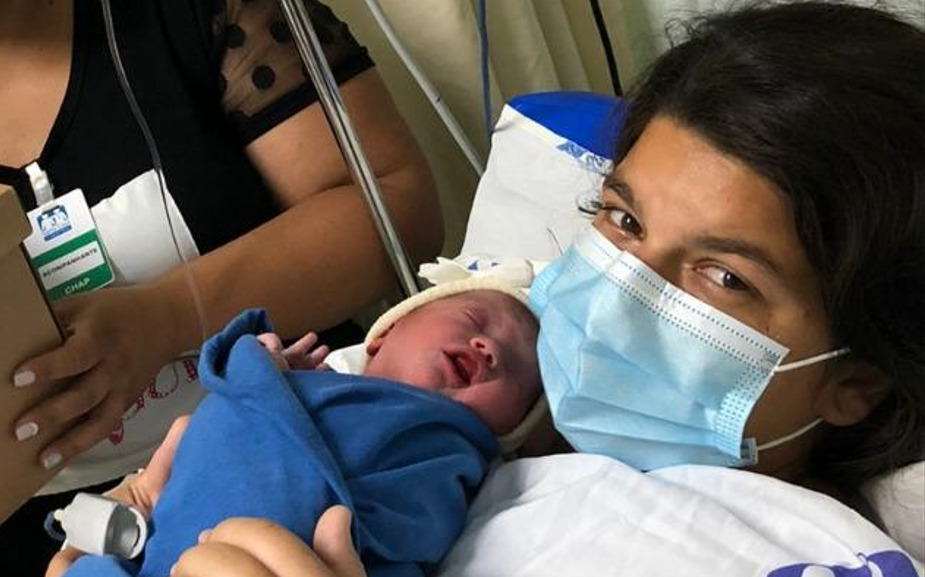 Maria Antonela é a primeira bebê