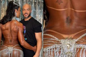 Gracyanne Barbosa exibe tatuagem