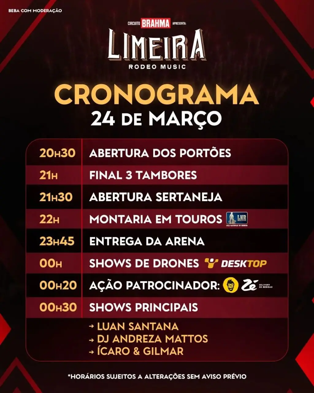 limeira rodeo music programação do limeira rodeo music sexta-feira 24/03/2023 rodeio de limeira festa do peão de limeira