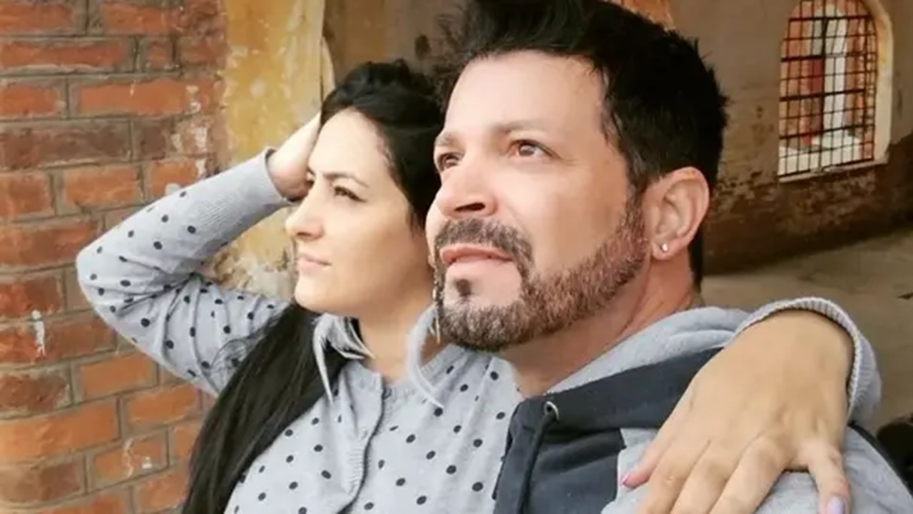 O cantor sertanejo Matheus e a esposa Rayane