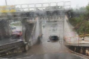 Chuva forte em Limeira inunda Ponte Preta