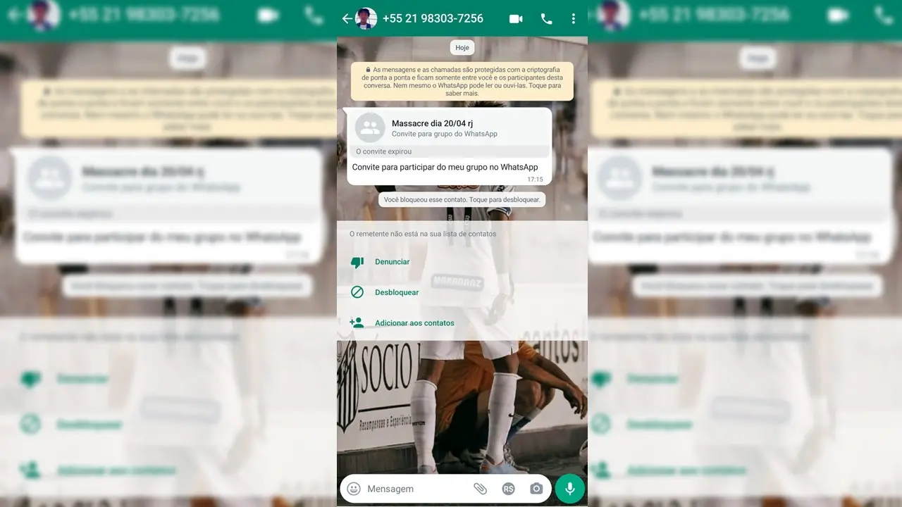 Ex-vereador de Limeira denuncia grupo de WhatsApp de possível massacre no RJ