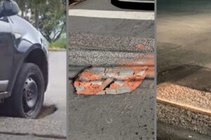 buraco no asfalto