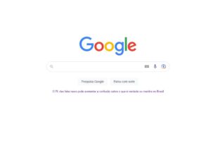 Google inclui texto contra PL das fake news na página inicial do buscador