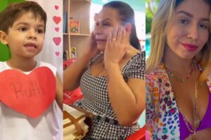 Mãe de Marília Mendonça chora com homenagem de Dia das Mães na escola do neto Léo
