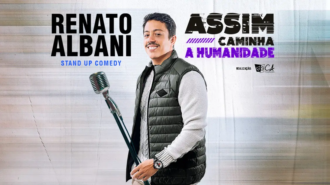 Renato Albani apresenta stand-up neste sábado no Teatro Vitória, em Limeira
