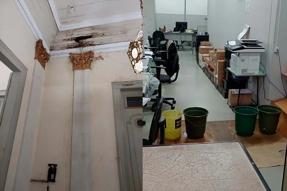 Chuva afeta prédios públicos de Limeira e sindicato pede providências