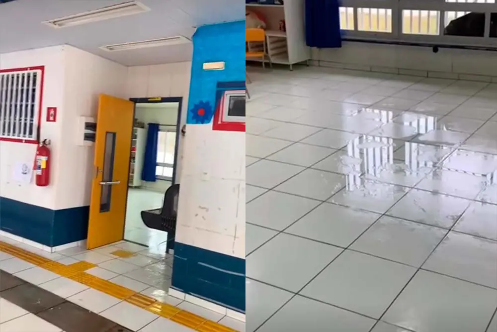 Chuva afeta prédios públicos de Limeira e sindicato pede providências