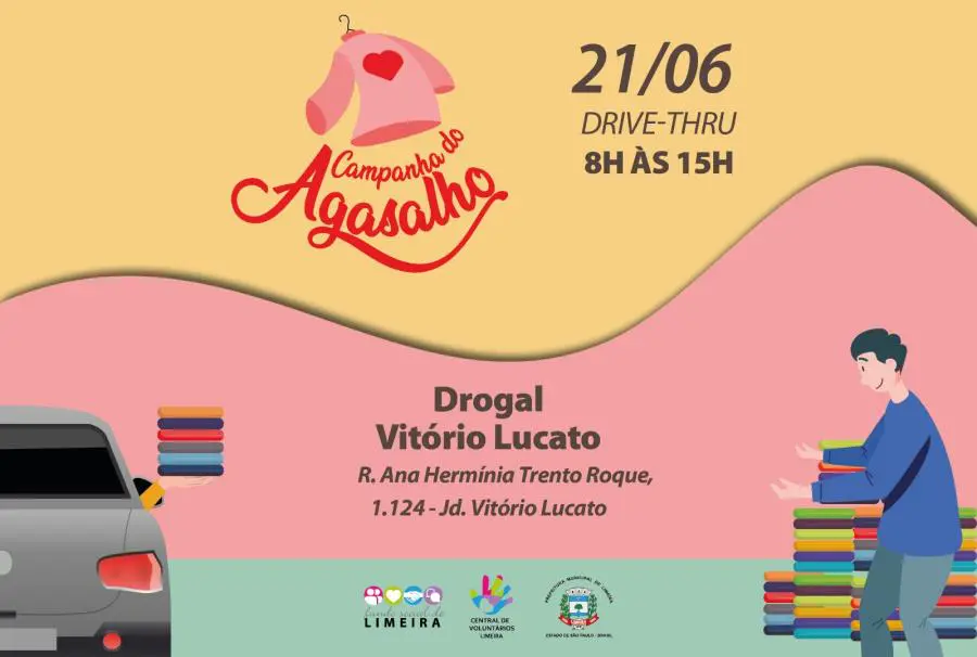Jardim Vitório Lucato recebe drive-thru da Campanha do Agasalho nesta quarta-feira