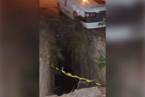 Motorista alerta sobre buraco no Anel Viário e vídeo viraliza nas redes