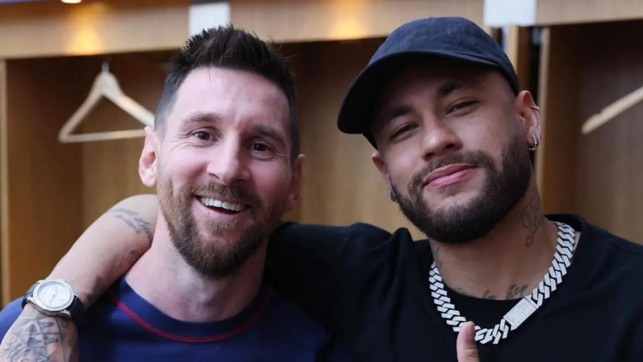 Neymar se despede de Messi